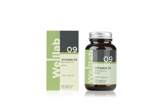 WELLLAB БАД с витамином Д3 VITAMIN D3 600 МЕ, 120 капсул