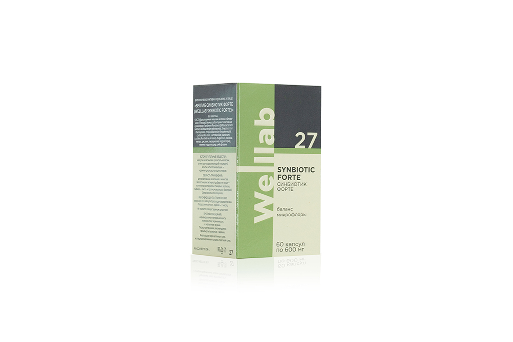 Веллаб Синбиотик Форте/ Welllab Synbiotic Forte, 60 капсул :: Welllab ...