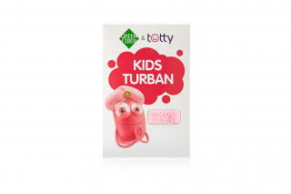 Детский тюрбан для волос Green Fiber & Totty, розовый